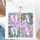 MAMA FLORAL BOW BOX T-SHIRT