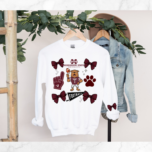 MISSISSIPPI HAIL STATE BOW SWEATSHIRT