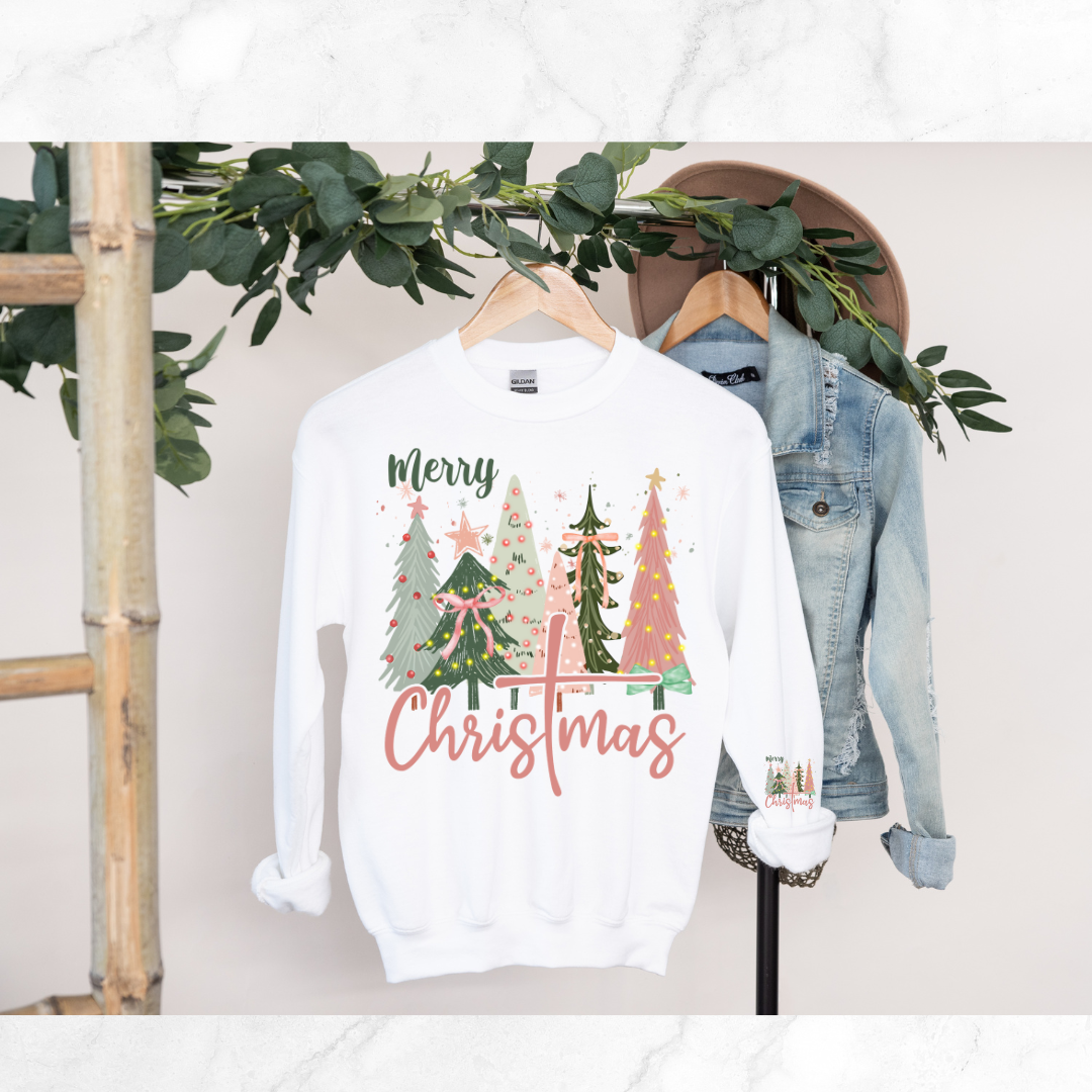 MERRY CHRISTMAS COQUETTE SWEATSHIRT