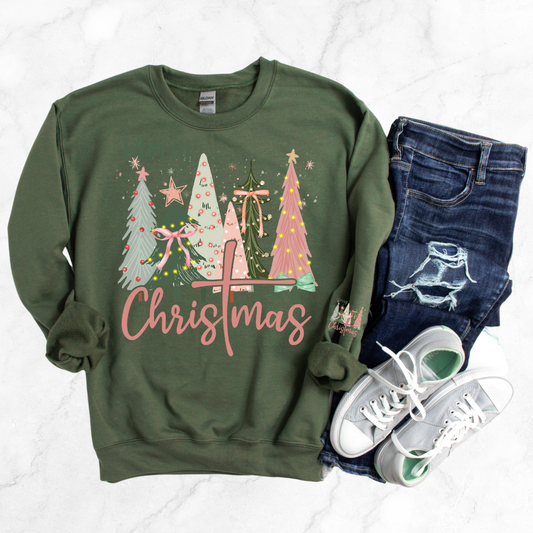 MERRY CHRISTMAS COQUETTE SWEATSHIRT