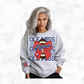 OLE MISS FOOTBALL BOW SWEATSHIRT