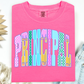 PREPPY NEON POLKA DOT EDUCATOR T-SHIRT