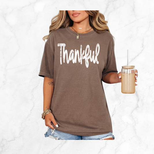 DISTRESS THANKFUL SHIRT